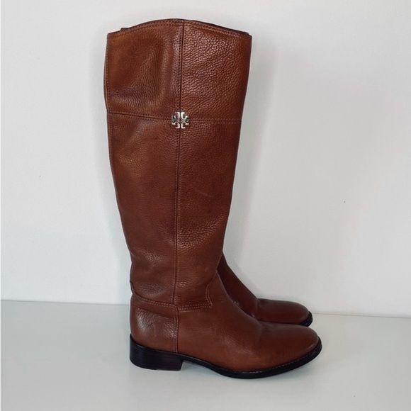 TORY BURCH Cognac Boots Size 7 - Picture 3 of 10